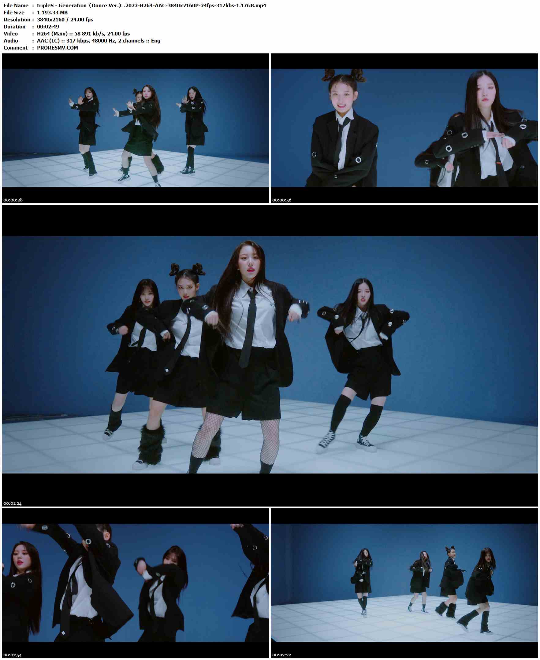 tripleS - Generation（Dance Ver.）.2022-H264-AAC-3840x2160P-24fps-317kbs-1.17GB官方MV_高清MV